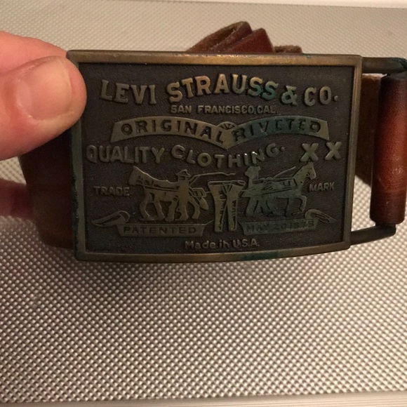 vintage levis belt buckle